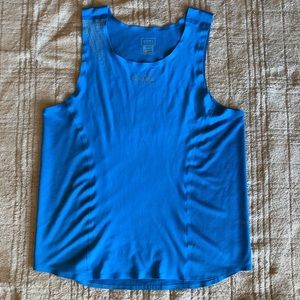 NWOT Men M Gore Running Wear Blue Sleeveless Shirt